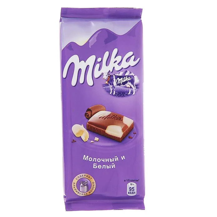 Шоколад Milka молочный в ассортименте
