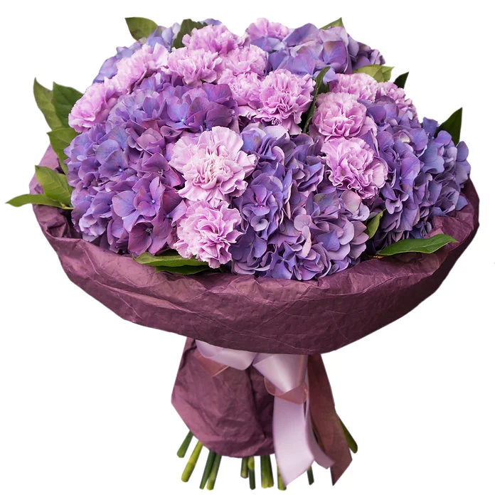 Букет "Лунные гортензии"