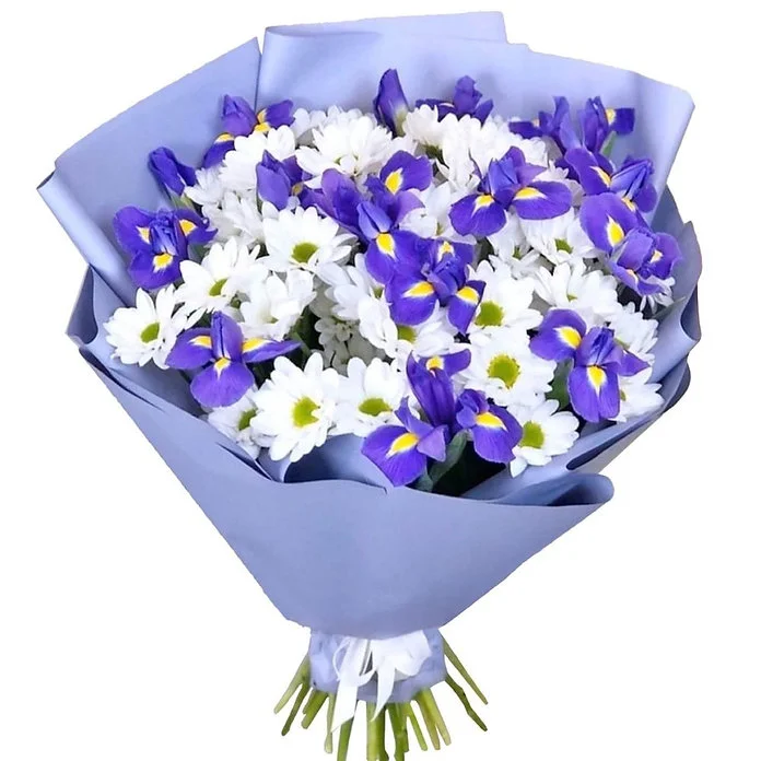Букет "Ирисы в облаках"