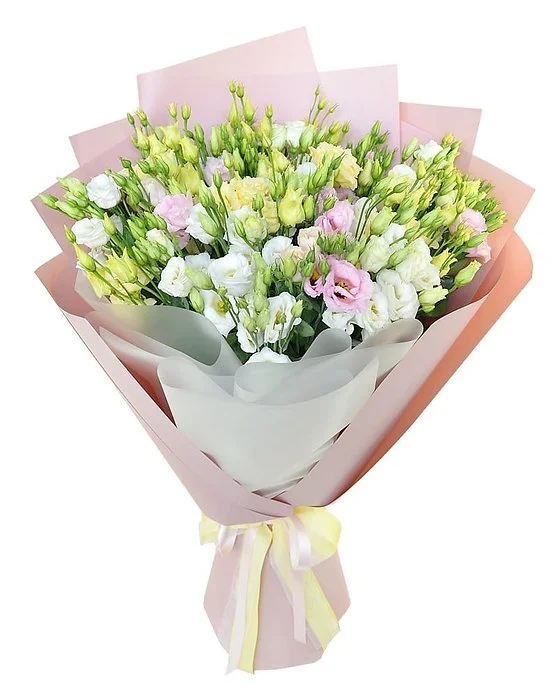 Букет из 21 эустомы