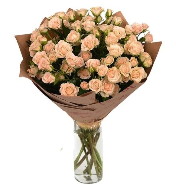 Букет из 9 нежных кенийских роз