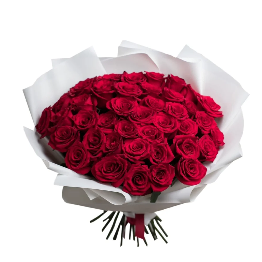 Букет из 39 российских роз