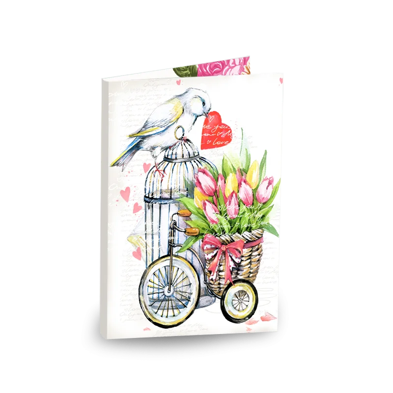 Открытка с шоколадом "Желаю..."